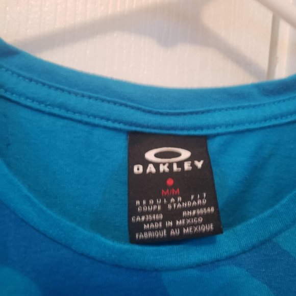 Oakley Tank Top Blue Camo Men's Medium - Picture 2 of 4